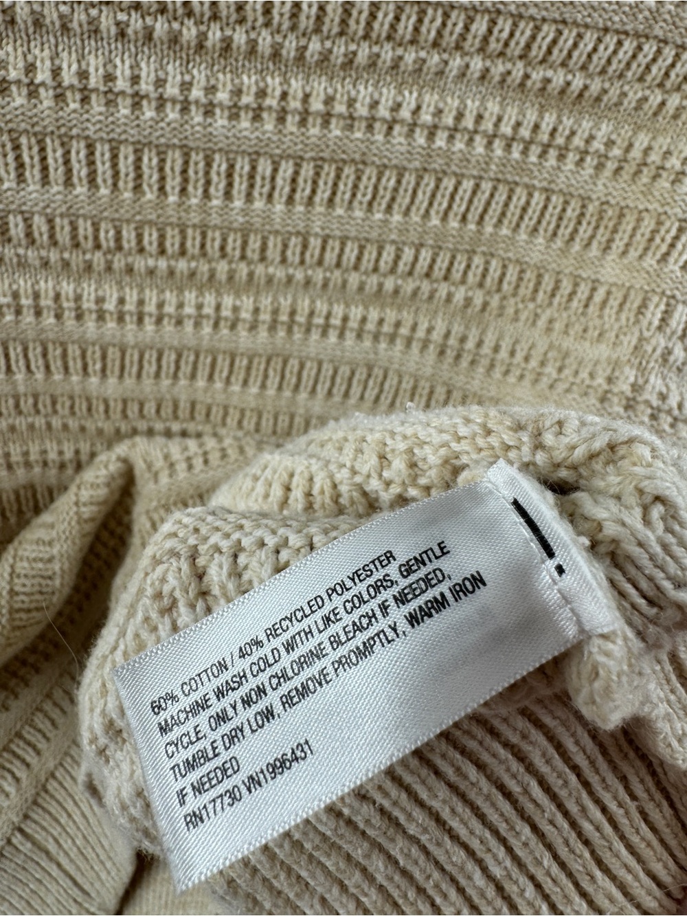 Universal Thread Cream Textured Knit Sweater – Women's XS - Picture 5 of 8